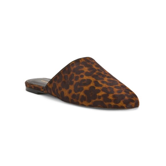 LARROUDE leopard Handmade In Brazil Leather Venice Mules - Picture 1 of 2